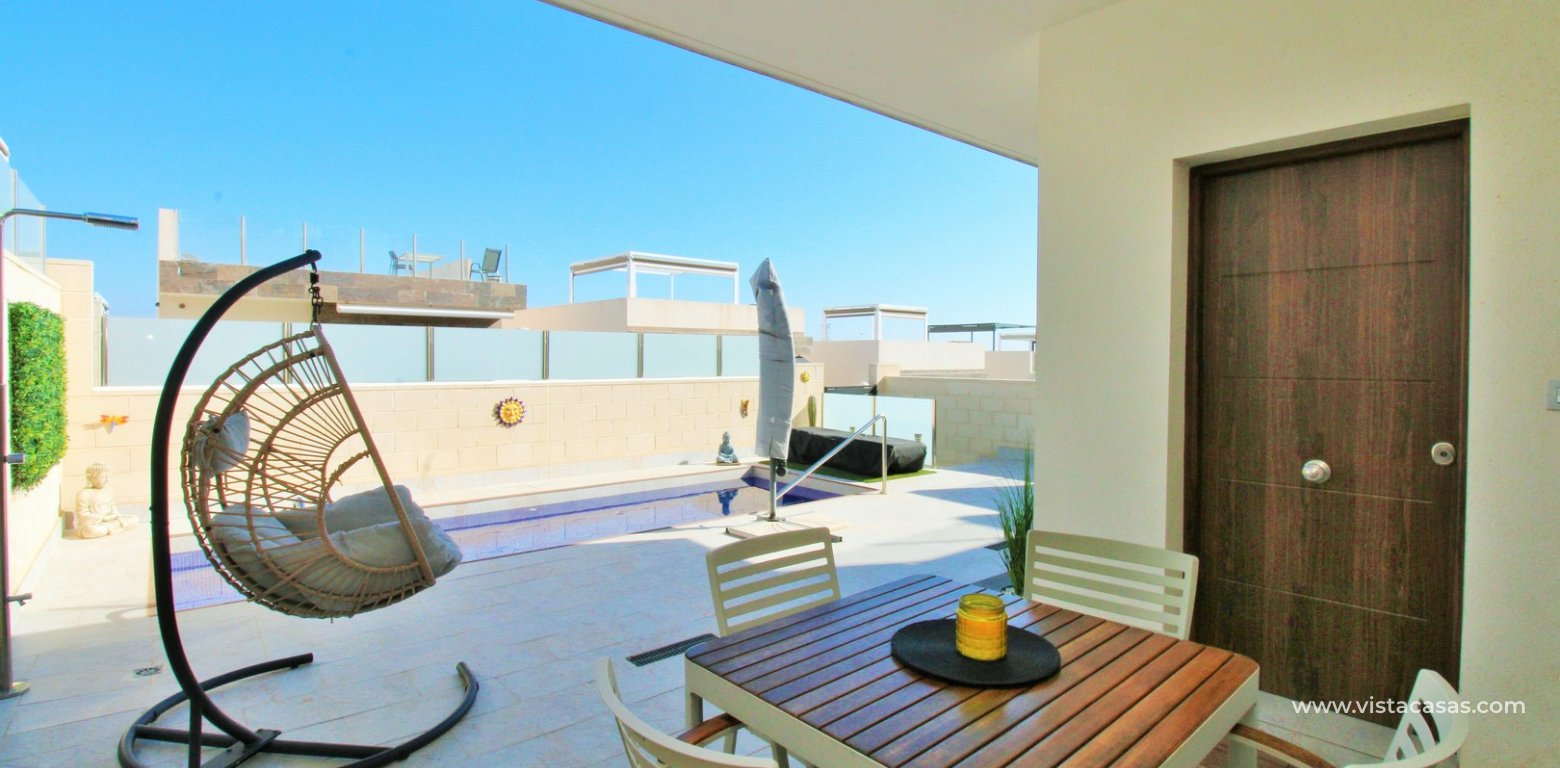 Modern Villa with Private Pool in Villamartin Pink Paradise porch