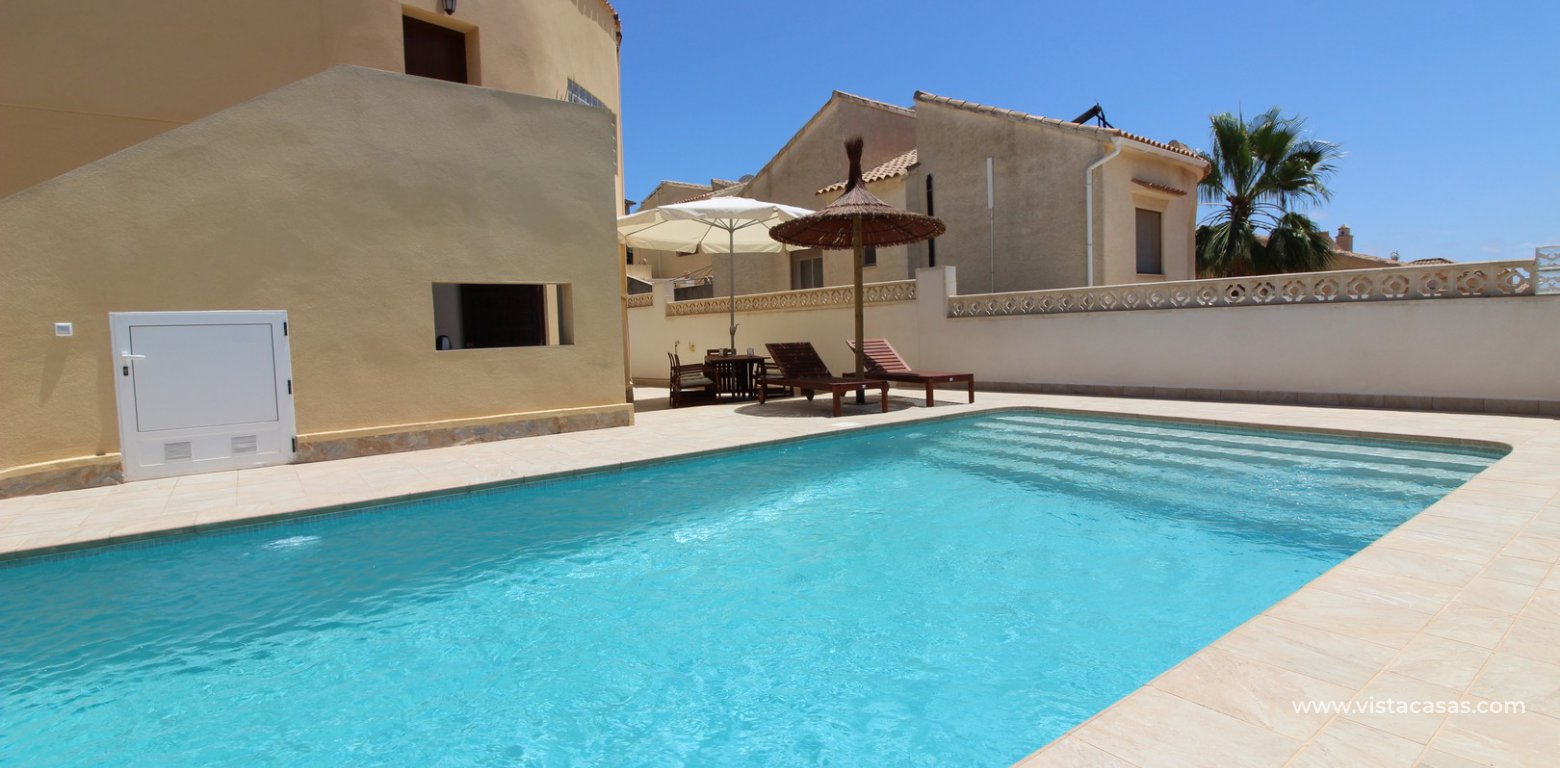 Villa for sale with private pool and tourist licence Villamartin pool area