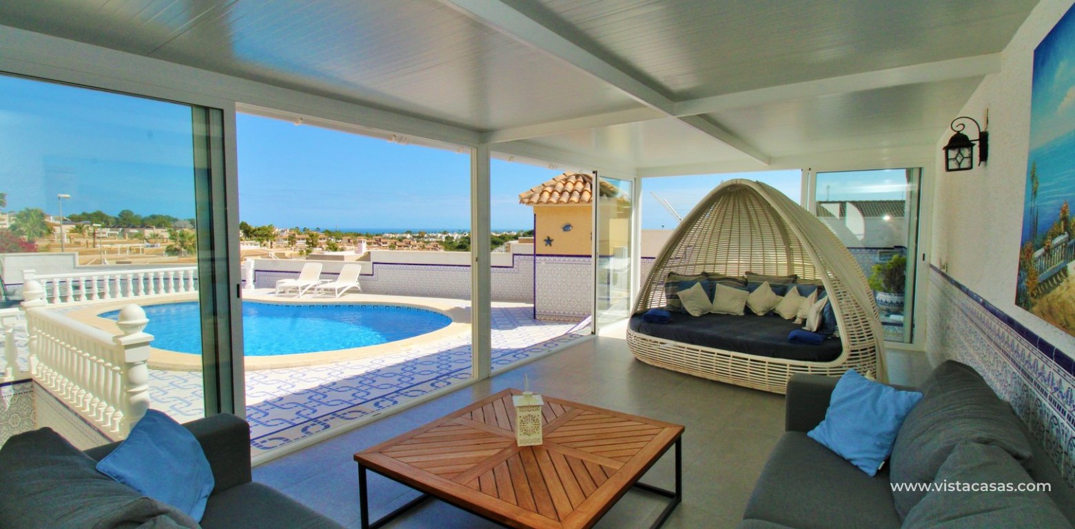 Sea View Villa with Heated Pool in Villamartin summer house