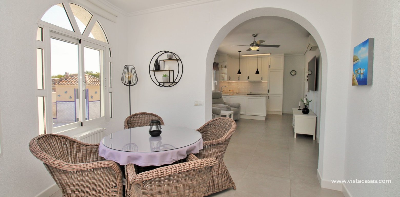 Sea View Villa with Heated Pool in Villamartin dining area