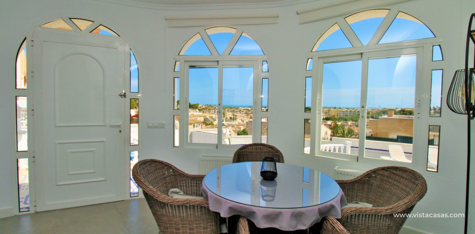 Sea View Villa with Heated Pool in Villamartin dining area 2