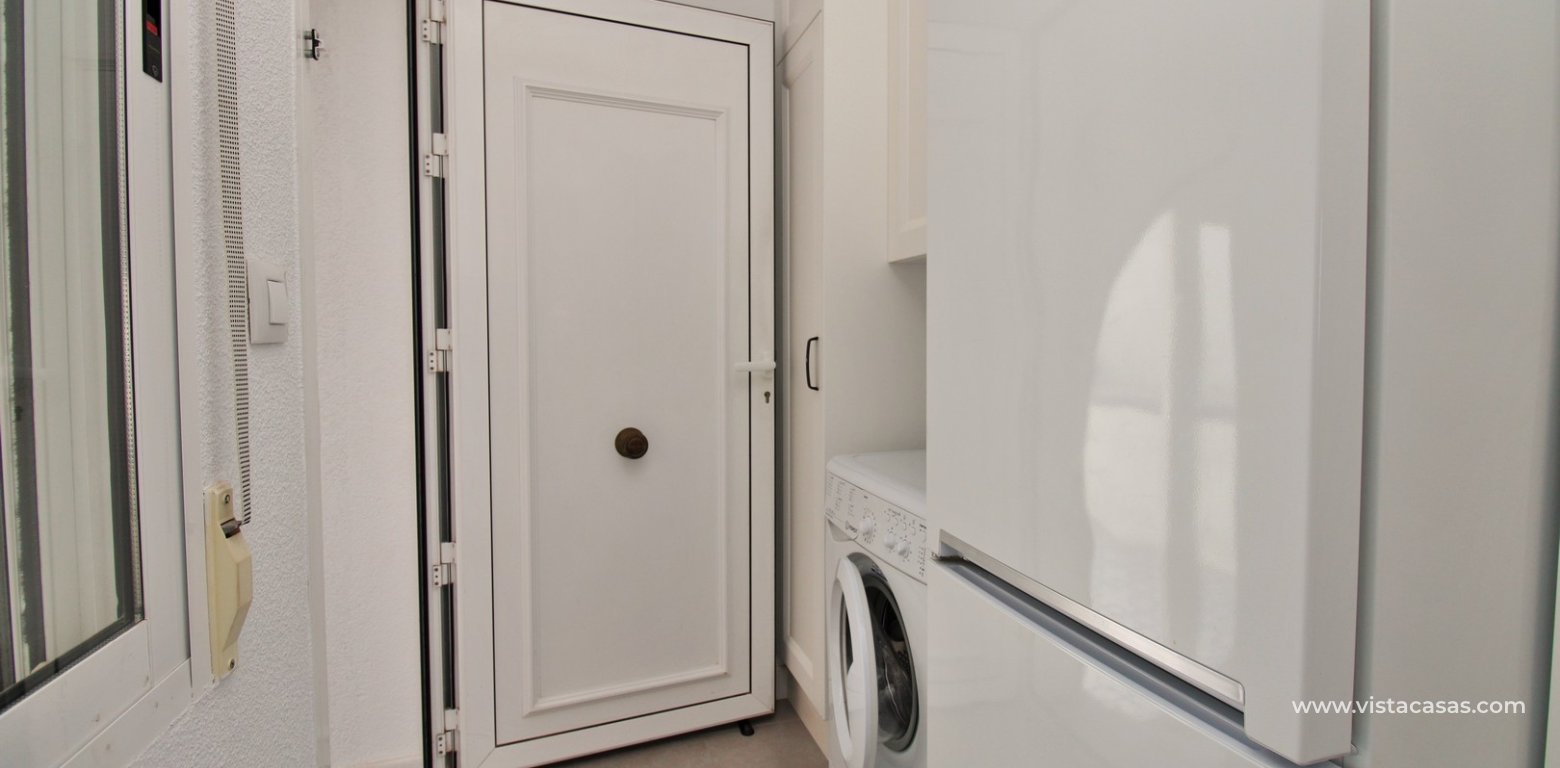 Sea View Villa with Heated Pool in Villamartin utility room