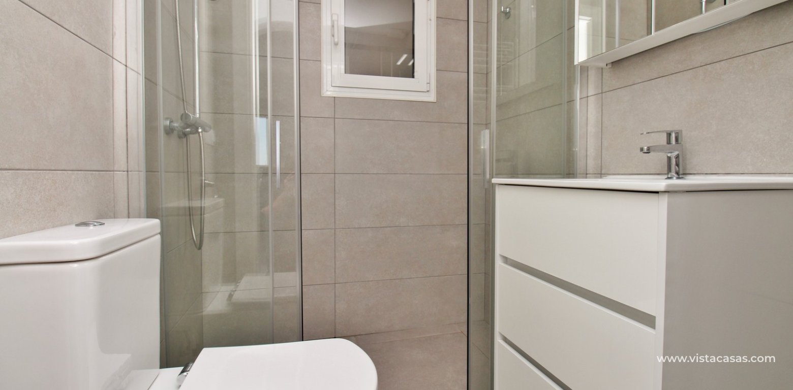 Sea View Villa with Heated Pool in Villamartin bathroom