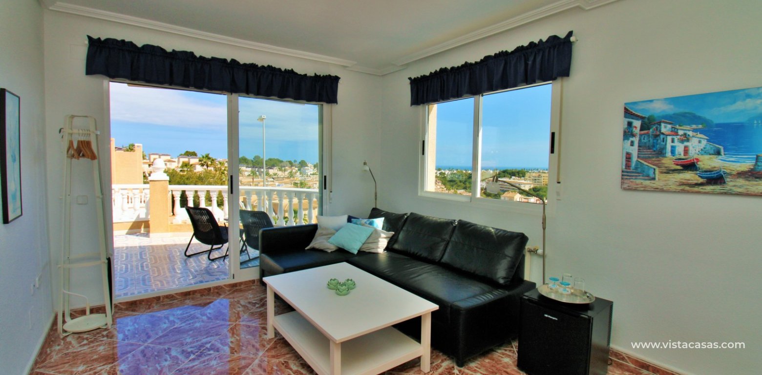 Sea View Villa with Heated Pool in Villamartin upstairs annex