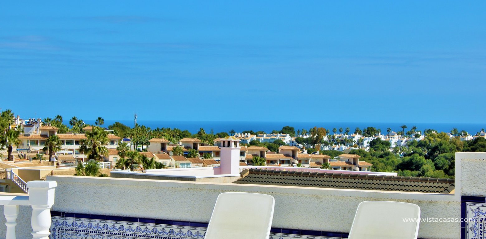 Sea View Villa with Heated Pool in Villamartin views of the sea