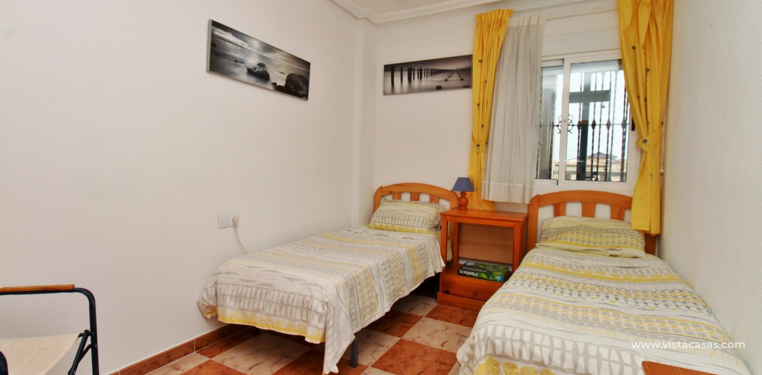 2 Bed Pool View Apartment for Sale in La Zenia twin bedroom