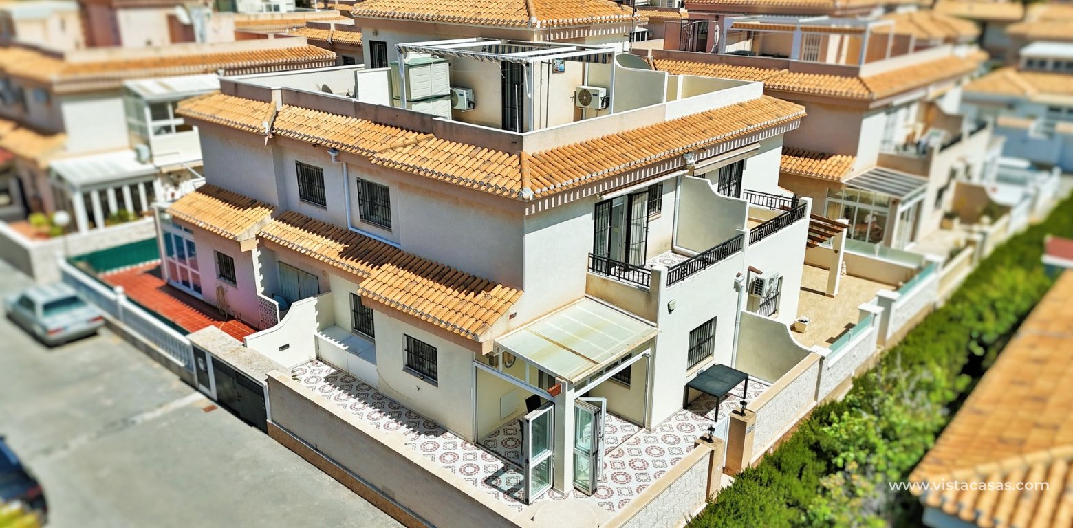 3 Bed Townhouse For Sale Playa Flamenca Near Beach & Zenia Blvd aerial