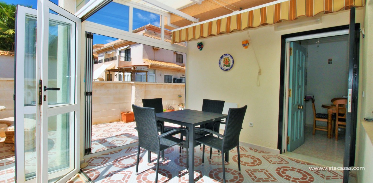 3 Bed Townhouse For Sale Playa Flamenca Near Beach & Zenia Blvd conservatory