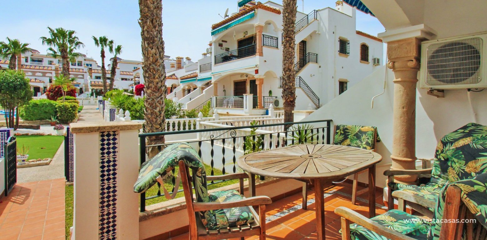 South-West Sofia Townhouse Villamartin Pool Views For Sale Pau 8 front terrace