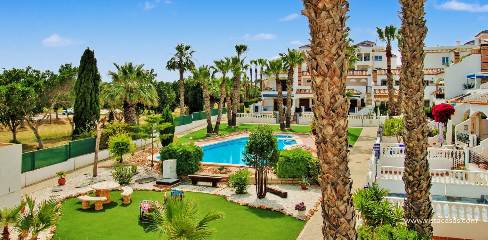 South-West Sofia Townhouse Villamartin Pool Views For Sale Pau 8 pool view balcony