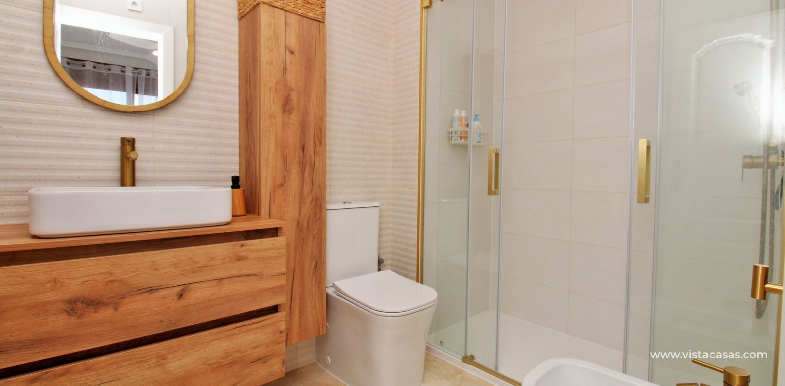 3 Bed South Facing Townhouse For Sale Oporto Golf Villamartin en-suite bathroom