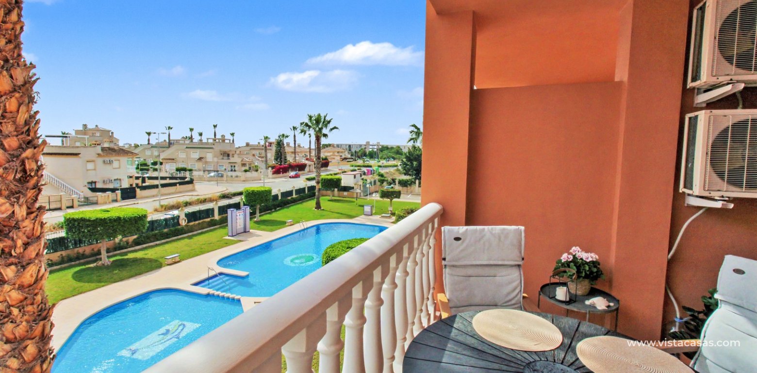 2 Bed Corner Apartment Las Violetas Pau 8 Villamartin balcony pool view