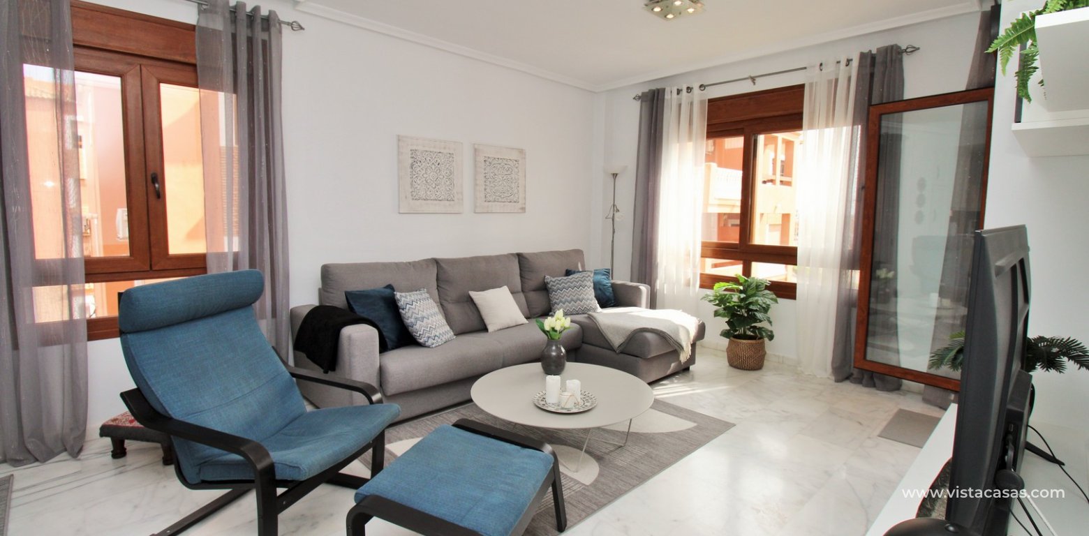 2 Bed Corner Apartment Las Violetas Pau 8 Villamartin lounge 3