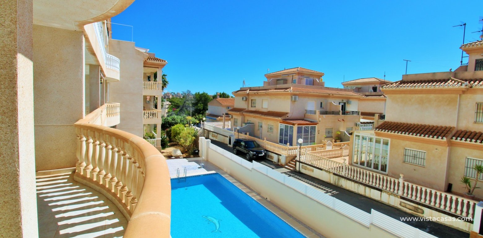 3 Bed Apartment In Playa Flamenca V Near Beach balcony pool view