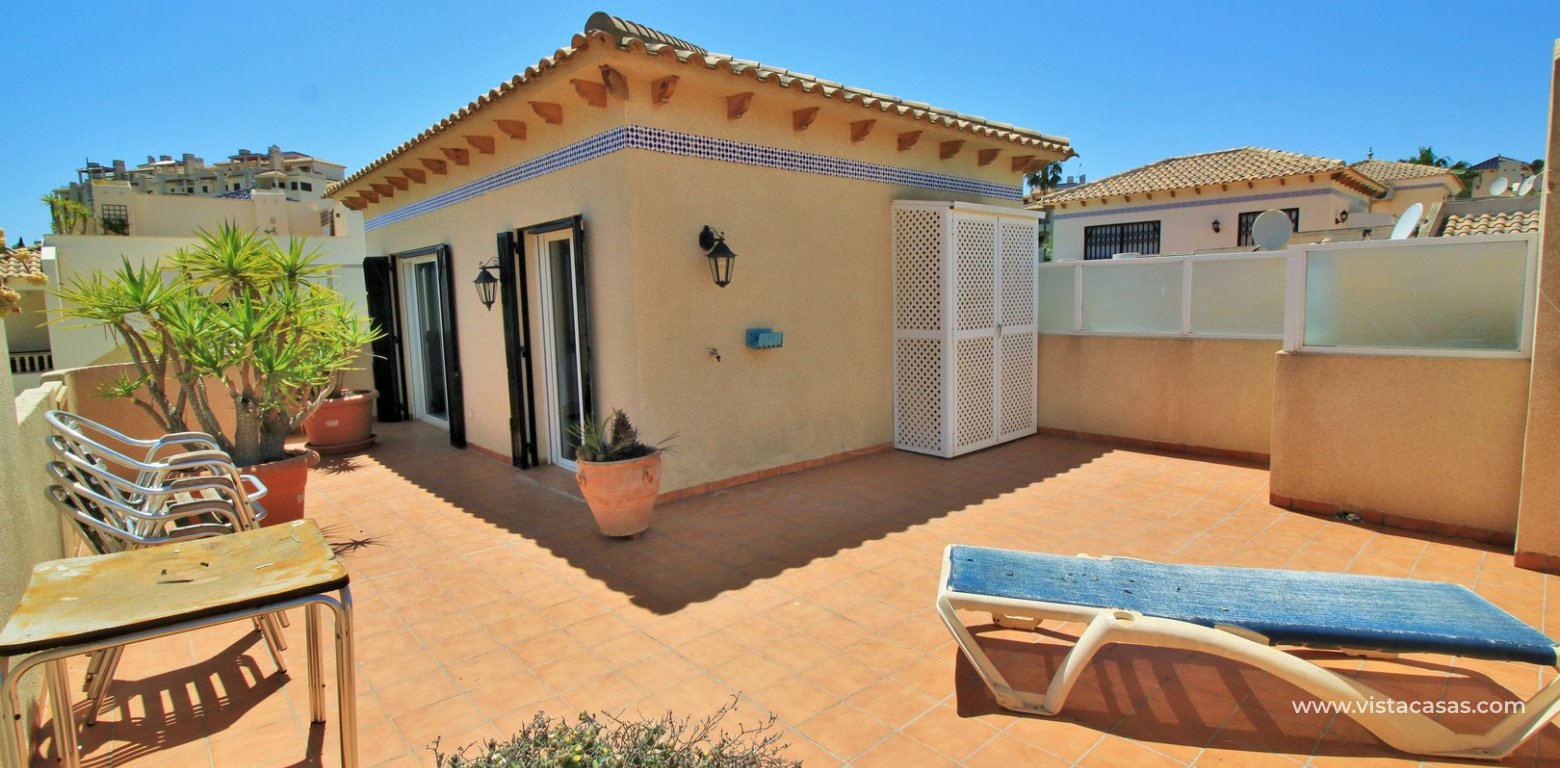 Detached villa for sale with private pool in Las Rambas golf roof solarium