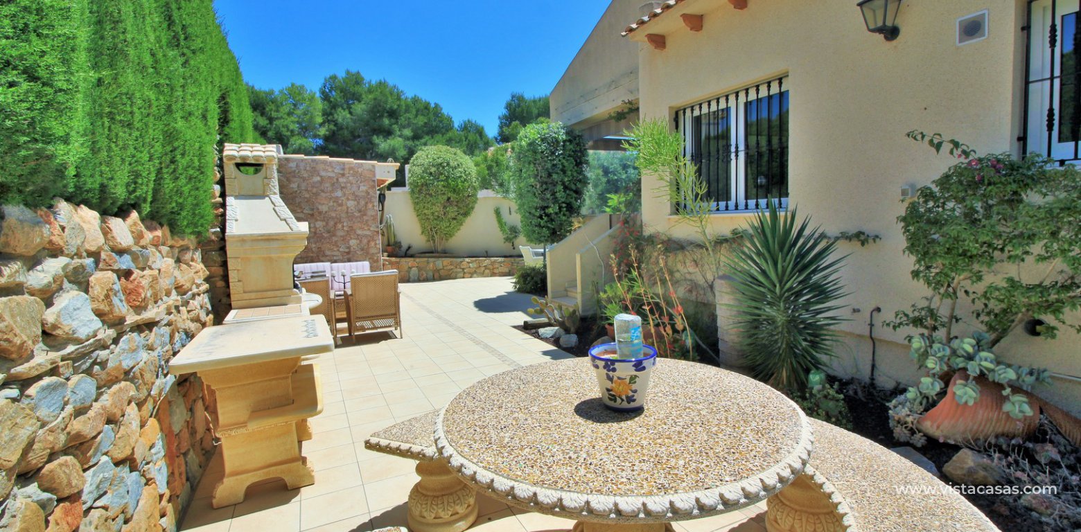 Detached villa for sale with private pool in Las Rambas golf rear garden 2