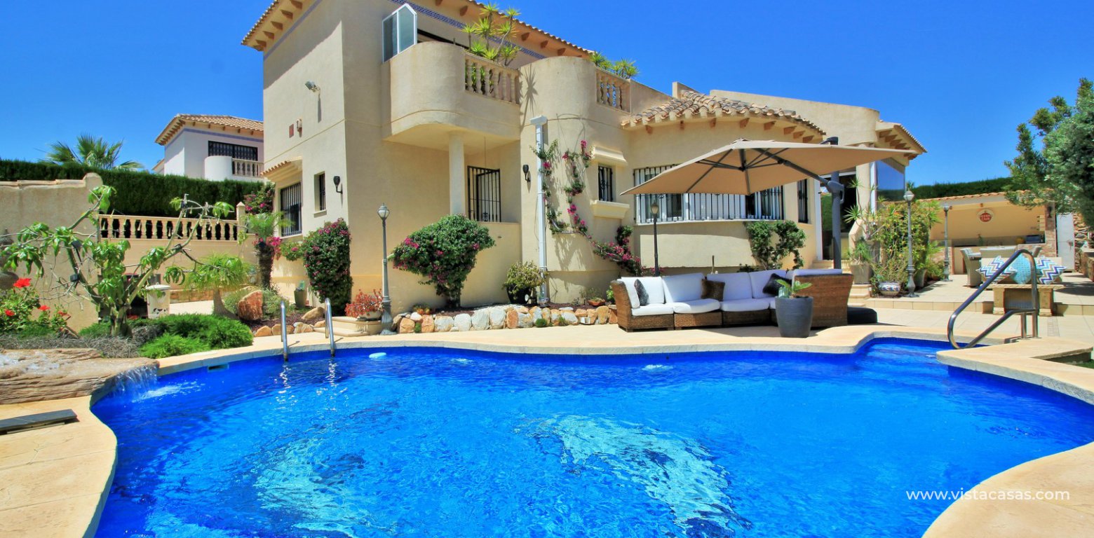 Detached villa for sale with private pool in Las Rambas golf exterior
