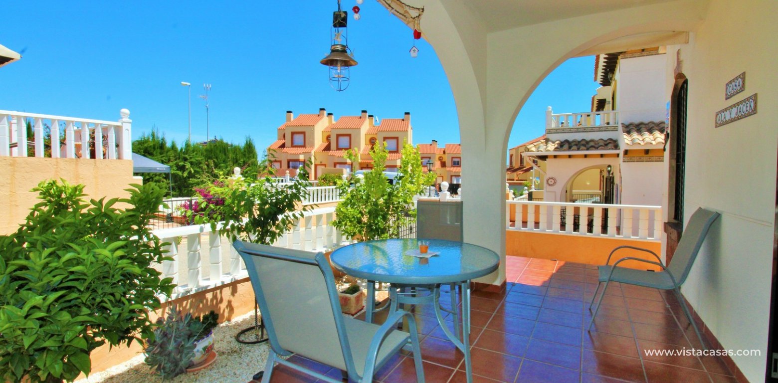 2 Bedroom Quad House For Sale in Lomas de Cabo Roig front terrace