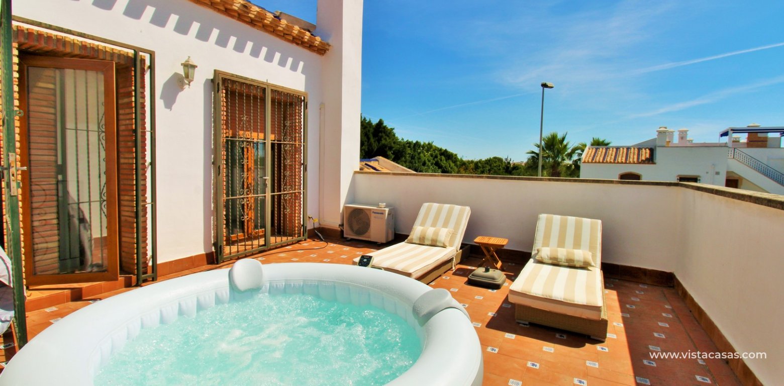 South-Facing 3 Bedroom Buhardilla Townhouse For Sale In R13 Pau 8 roof solarium 2