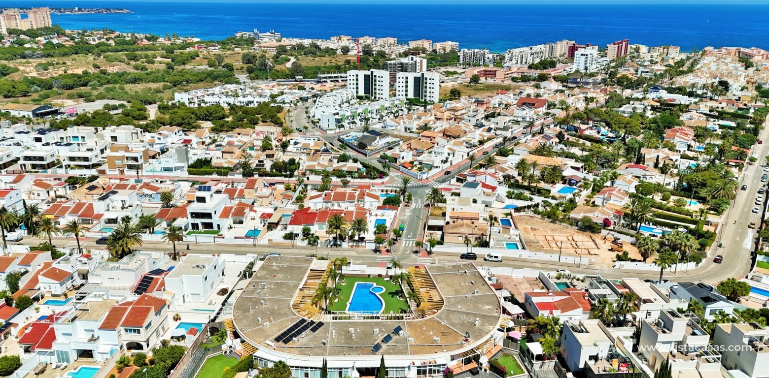 South-Facing Beachside Bungalow For Sale in Res. Leman Mil Palmeras aerial