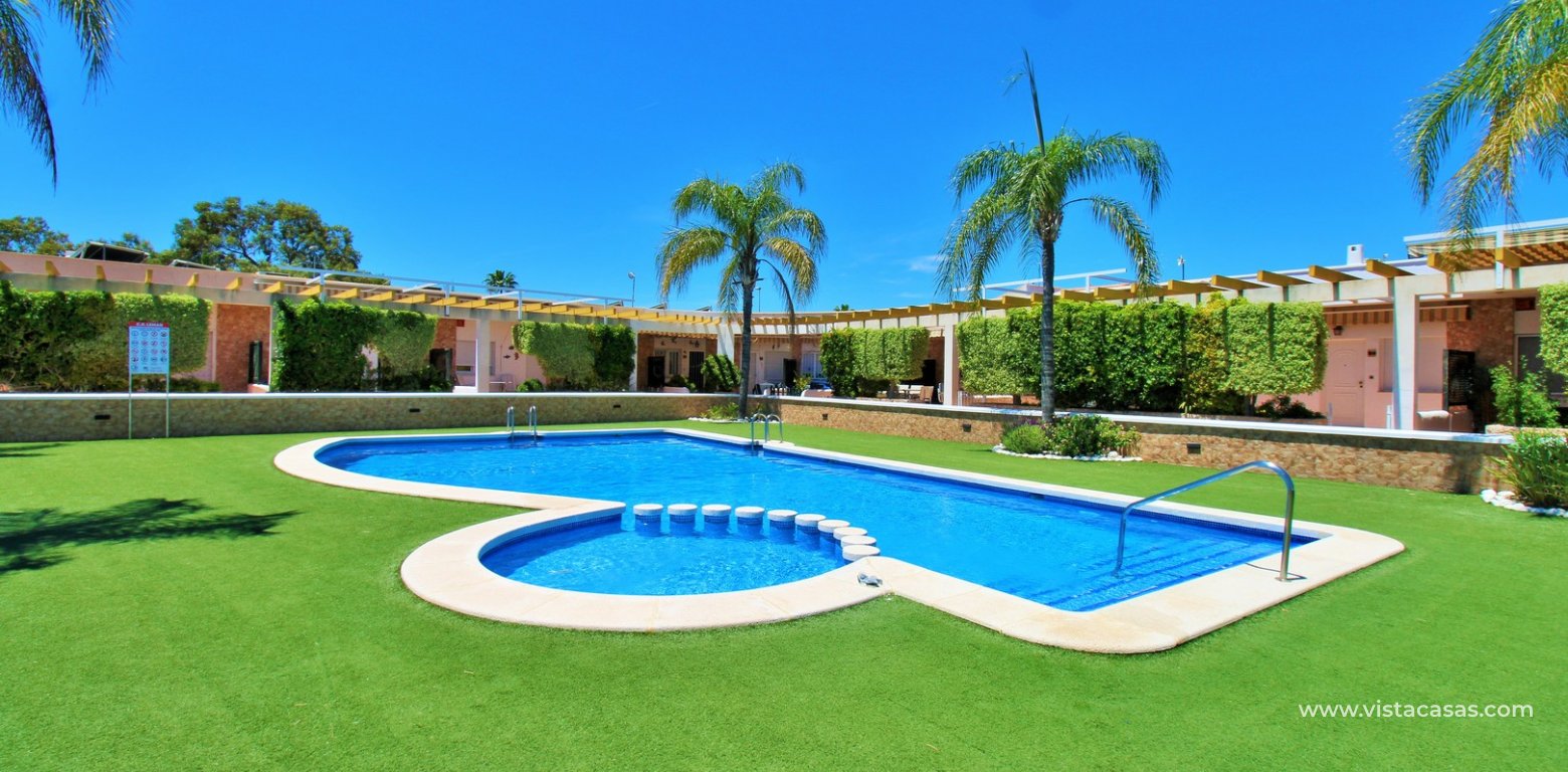 South-Facing Beachside Bungalow For Sale in Res. Leman Mil Palmeras pool