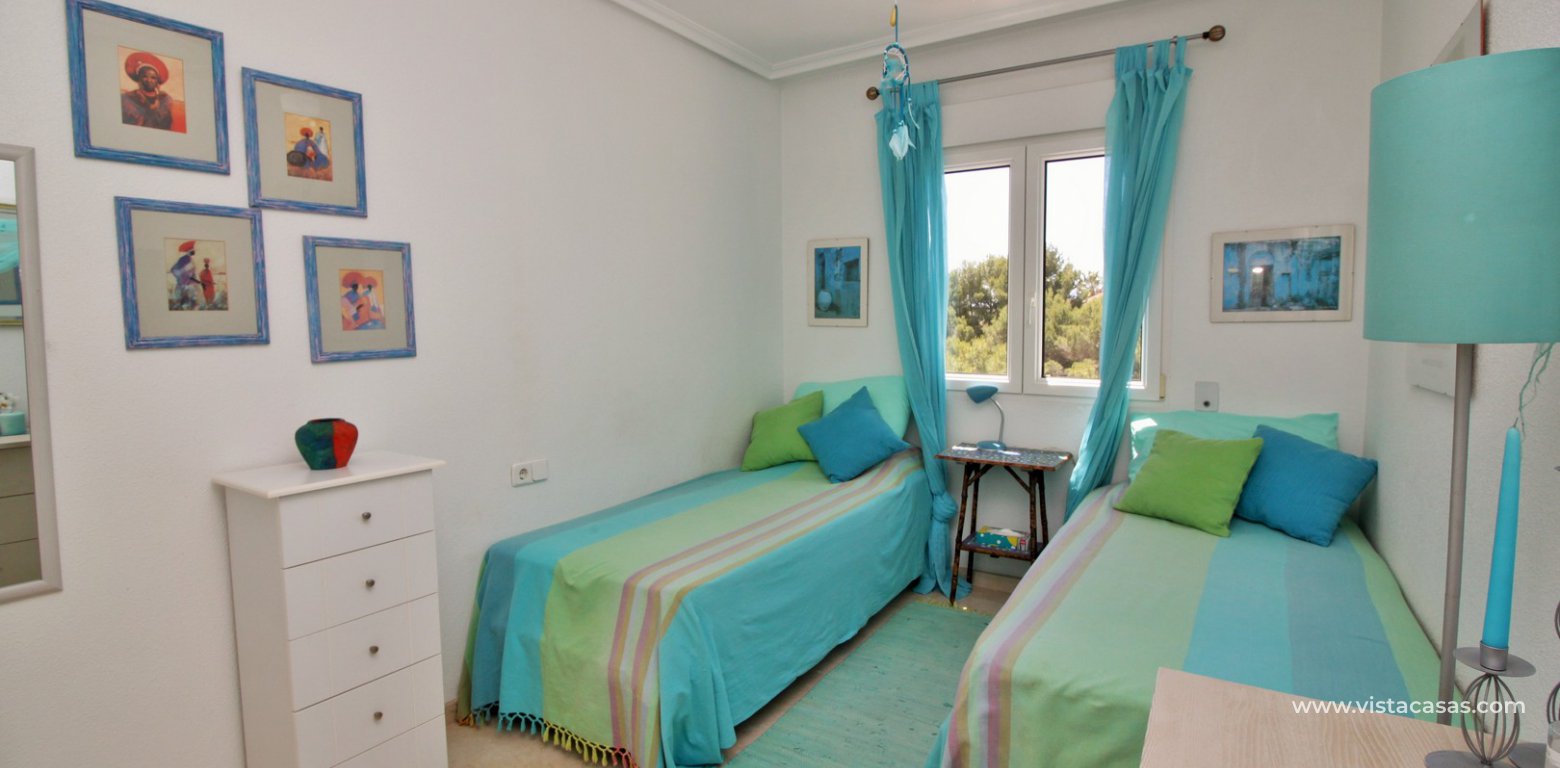 South facing apartment for sale in Los Dolses twin bedroom