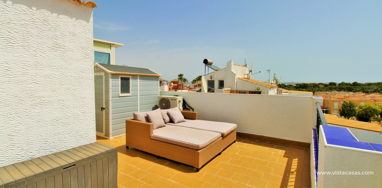 3 Bed Quad Villa with Private Pool For Sale in Dream Hills solarium