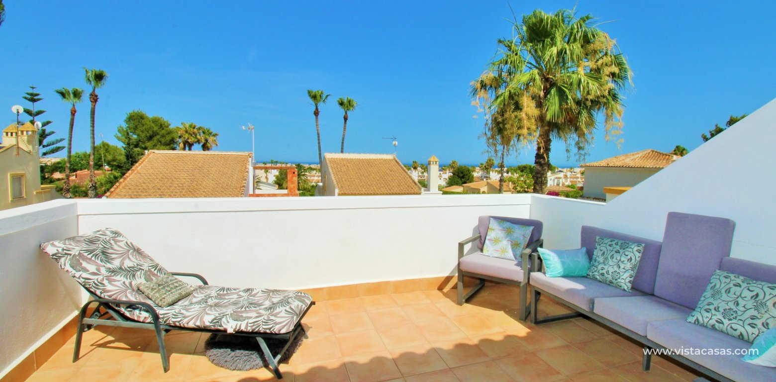 Renovated 3 Bed Villa Near Villamartin Plaza balcony sea view