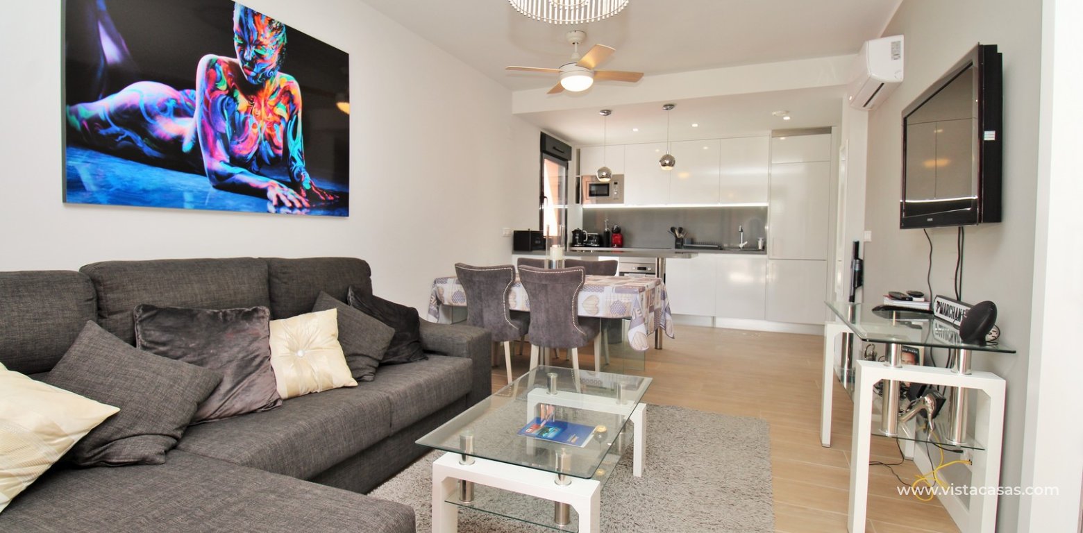 Modern 2 Bed Apartment For Sale in Palapa Golf Villamartin lounge