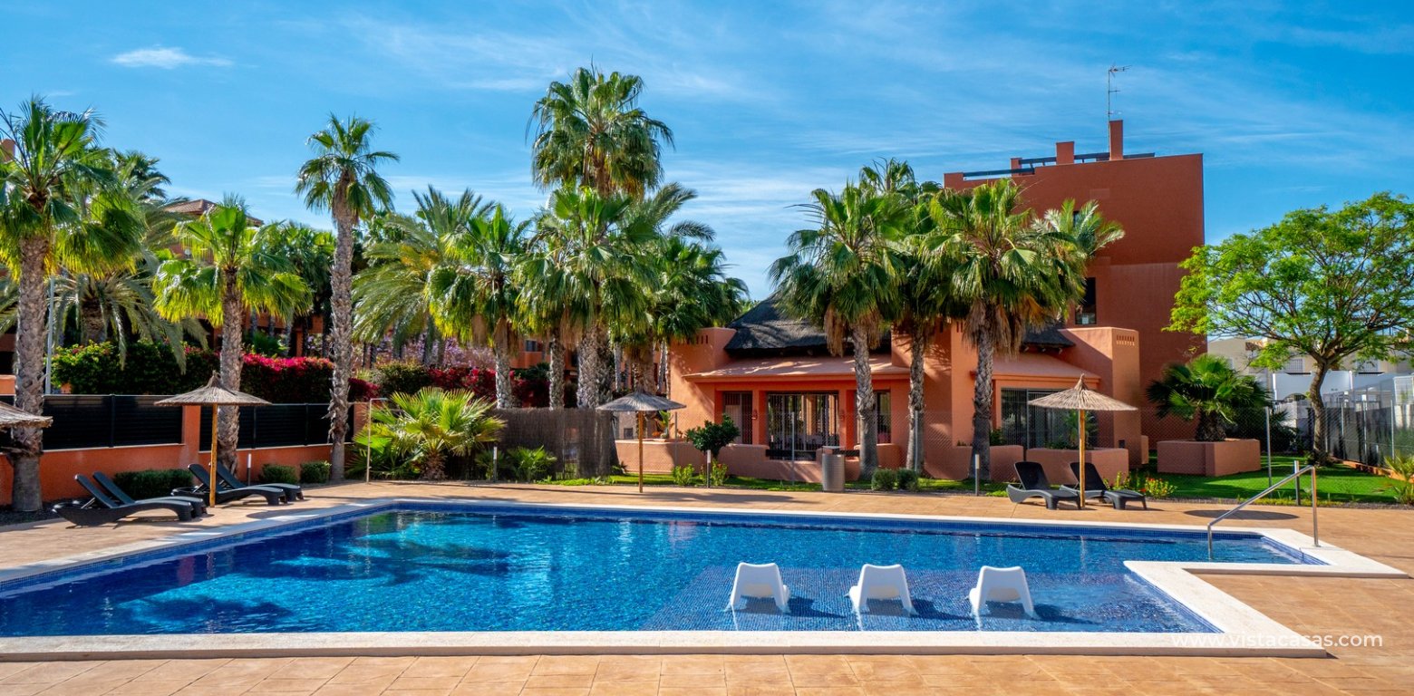 Modern 2 Bed Apartment For Sale in Palapa Golf Villamartin pool