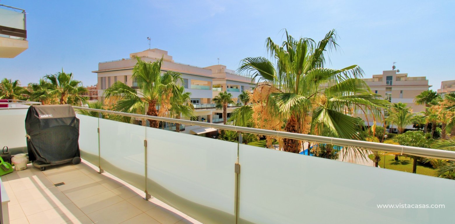 2 Bedroom Pool View Apartment For Sale In Mirador de Villamartin Los Dolses balcony