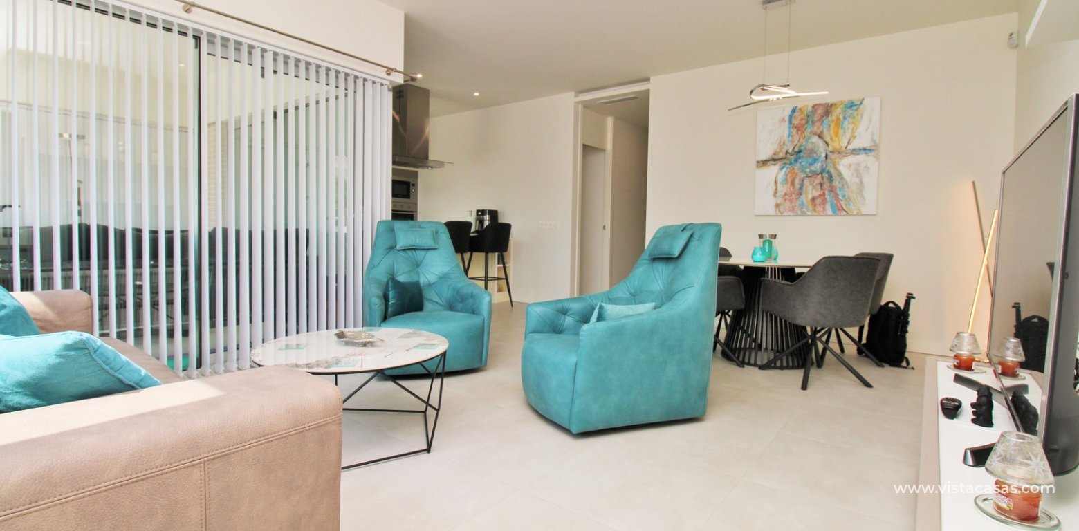 2 Bedroom Pool View Apartment For Sale In Mirador de Villamartin Los Dolses lounge