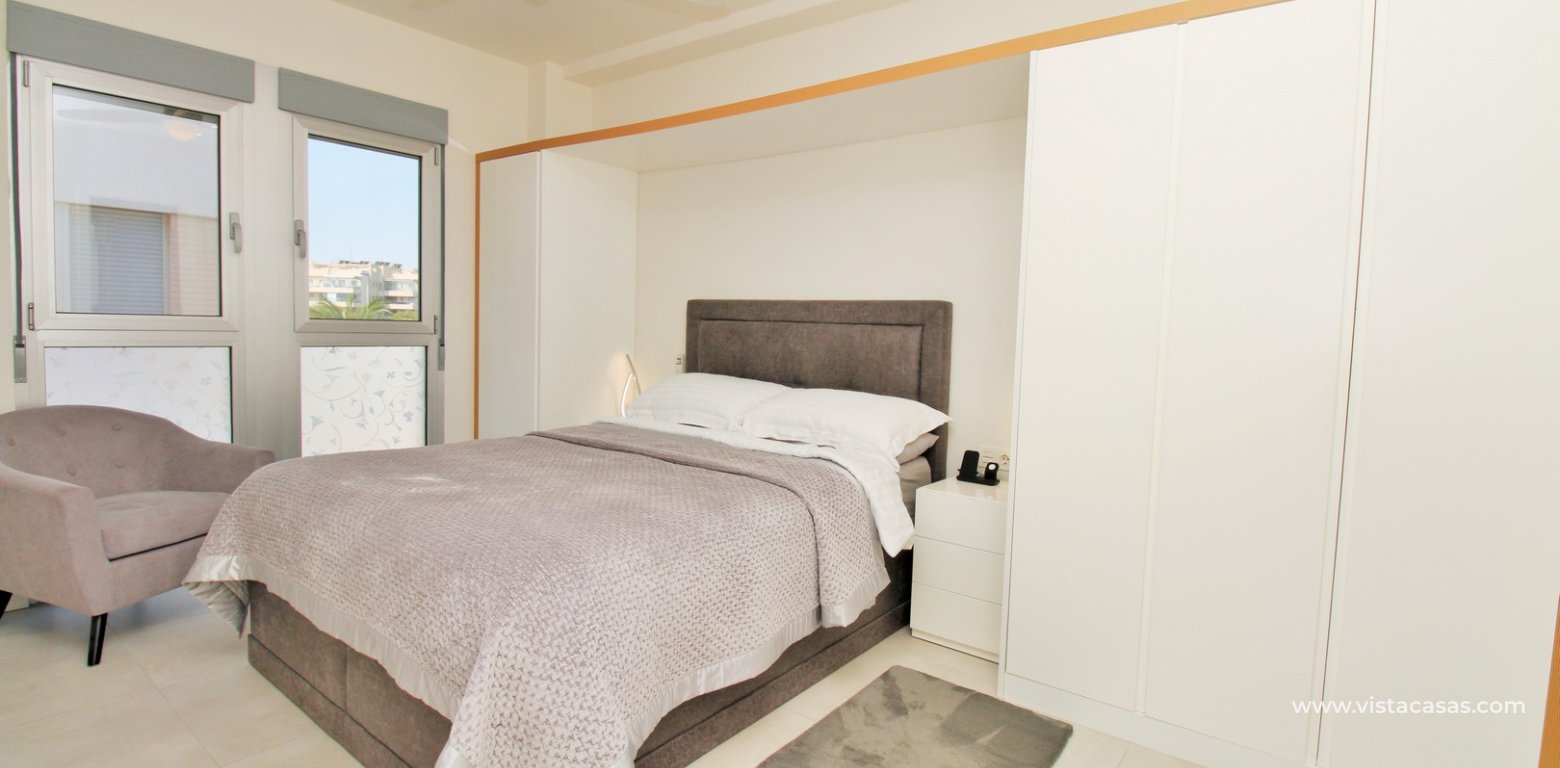 2 Bedroom Pool View Apartment For Sale In Mirador de Villamartin Los Dolses master bedroom