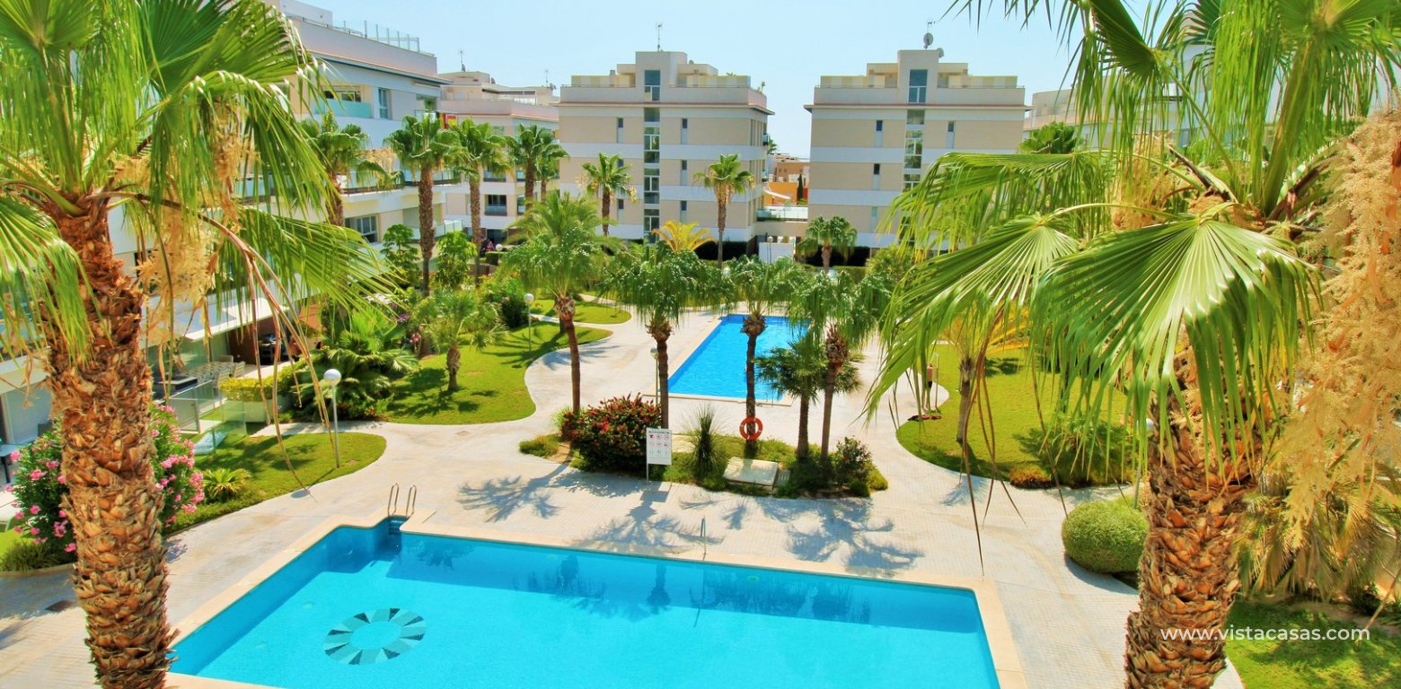2 Bedroom Pool View Apartment For Sale In Mirador de Villamartin Los Dolses balcony pool view
