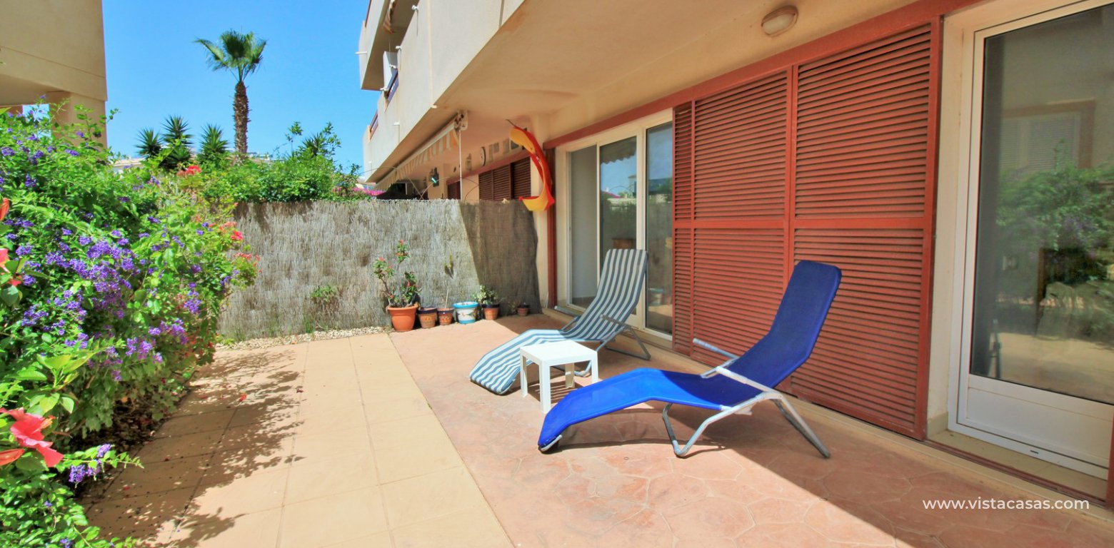 Ground floor apartment for sale El Rincon Playa Flamenca front garden