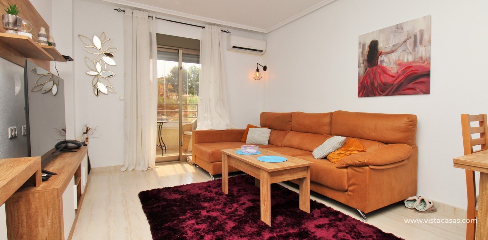 Corner 2 Bed Apartment For Sale in Res. Angelina San Miguel de Salinas living area