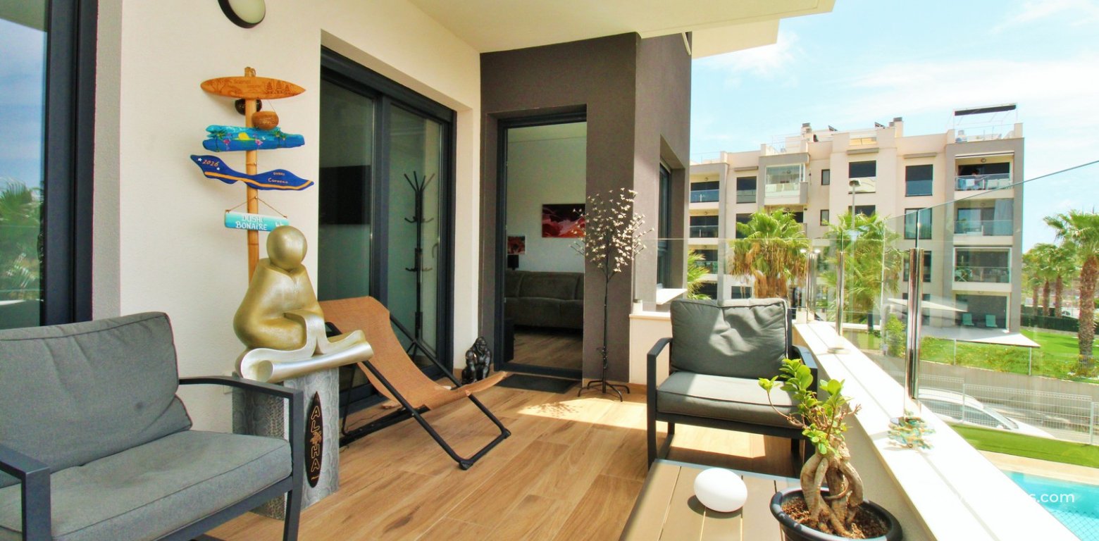 2 Bed Apartment For Sale in Valentino Golf III Villamartin balcony 3