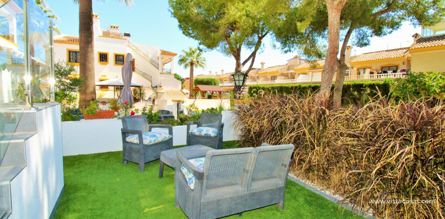 Renovated Lola Bungalow in Valencias Villamartin front garden