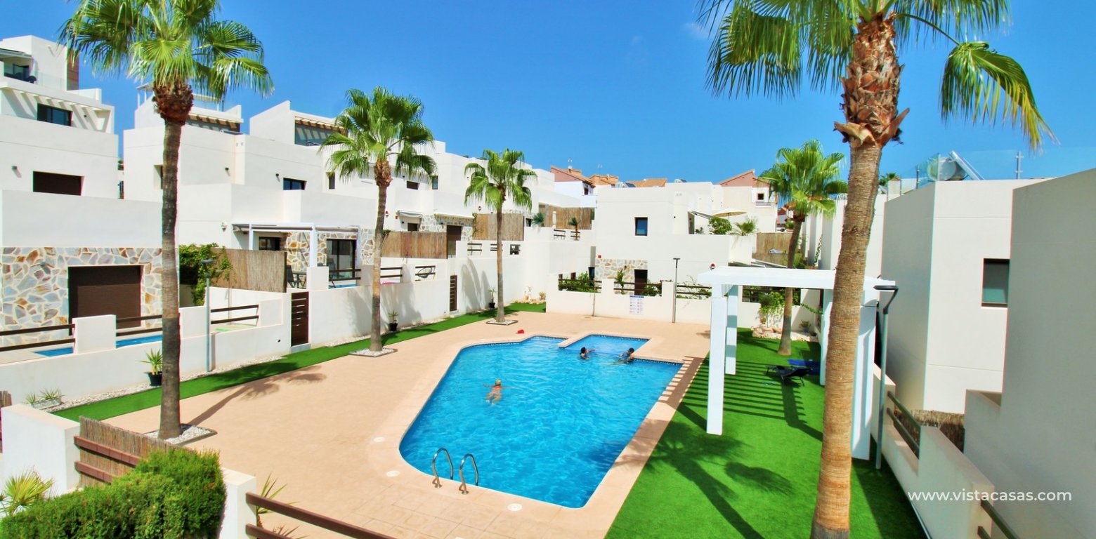 Modern 3 Bed Townhouse in Ilios Pau 8 Villamartin balcony pool view