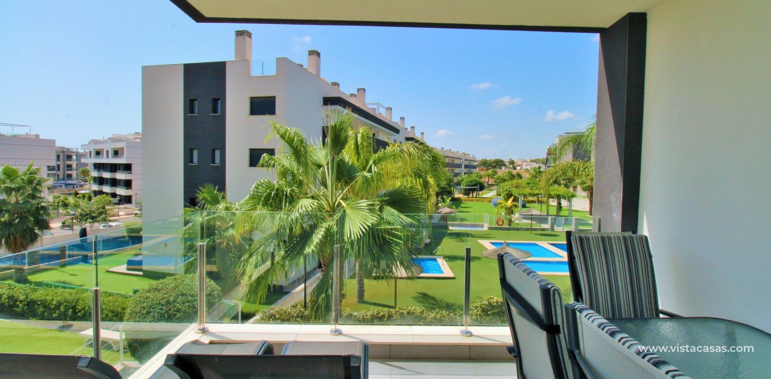 2 Bed Pool View Apartment in Valentino Golf 2 Villamartin balcony
