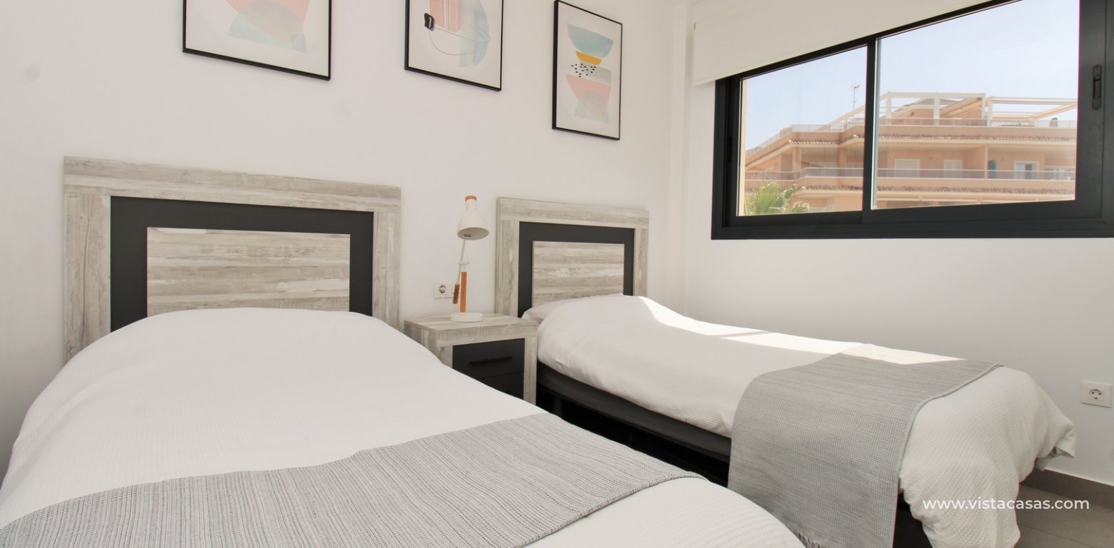 2 Bed Pool View Apartment in Valentino Golf 2 Villamartin twin bedroom