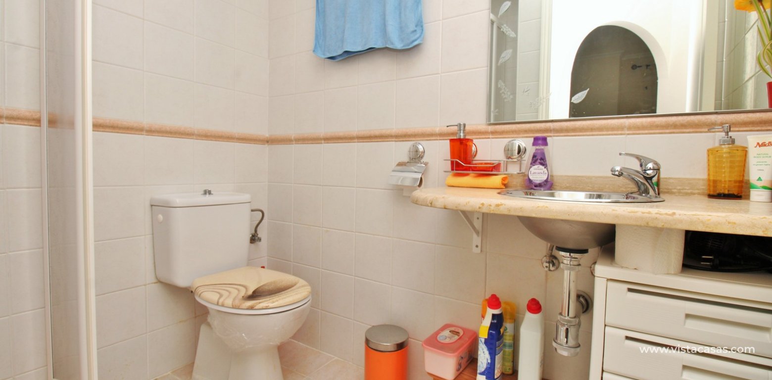 South-East facing 3 bedroom quad in Residencial Avalon Playa Flamenca downstairs bathroom