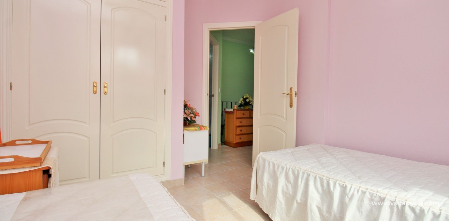 South-East facing 3 bedroom quad in Residencial Avalon Playa Flamenca twin bedroom fitted wardrobes
