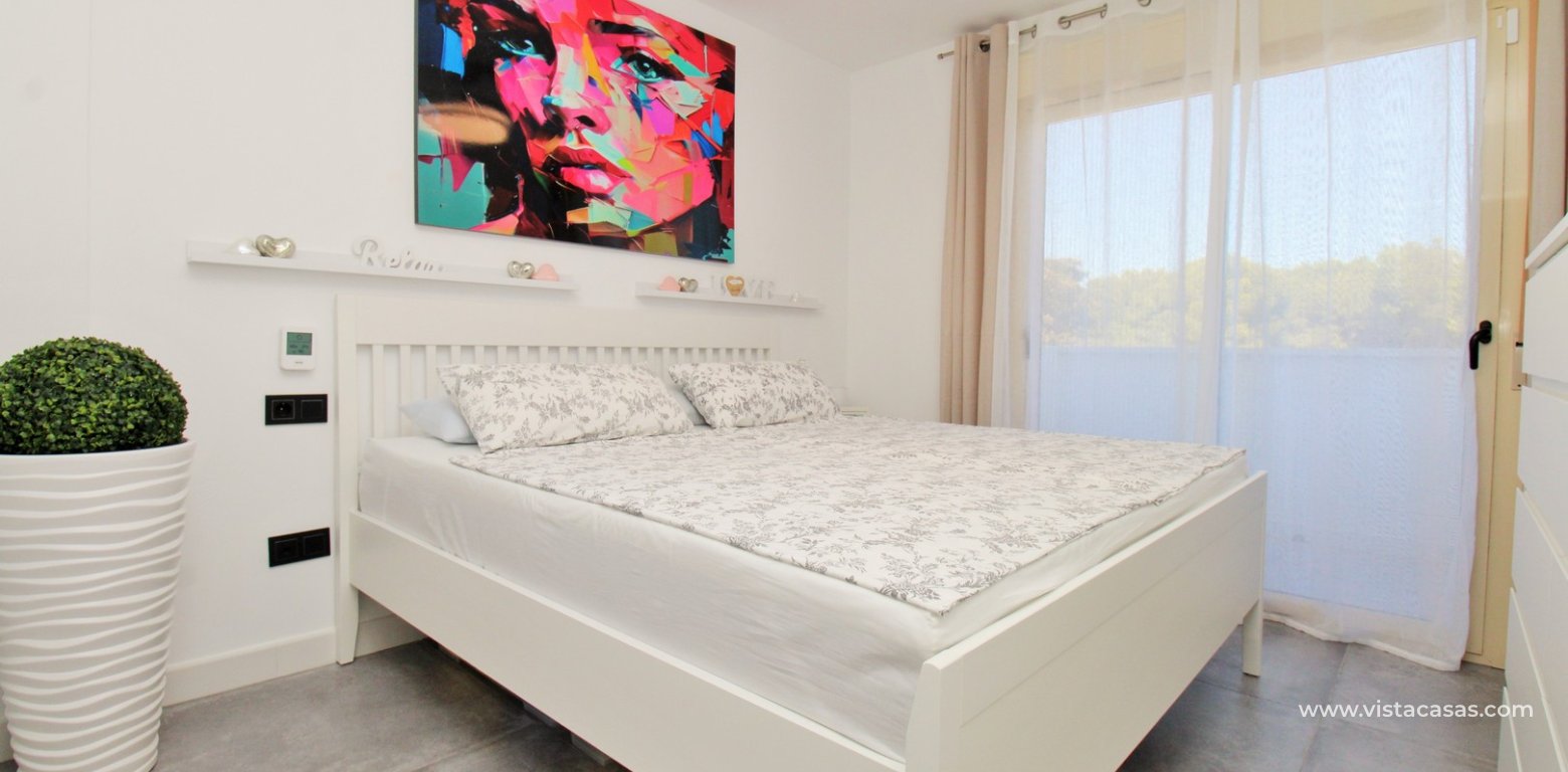 Beachside semi-detached house for sale in Mil Palmeras with private swimming pool master bedroom