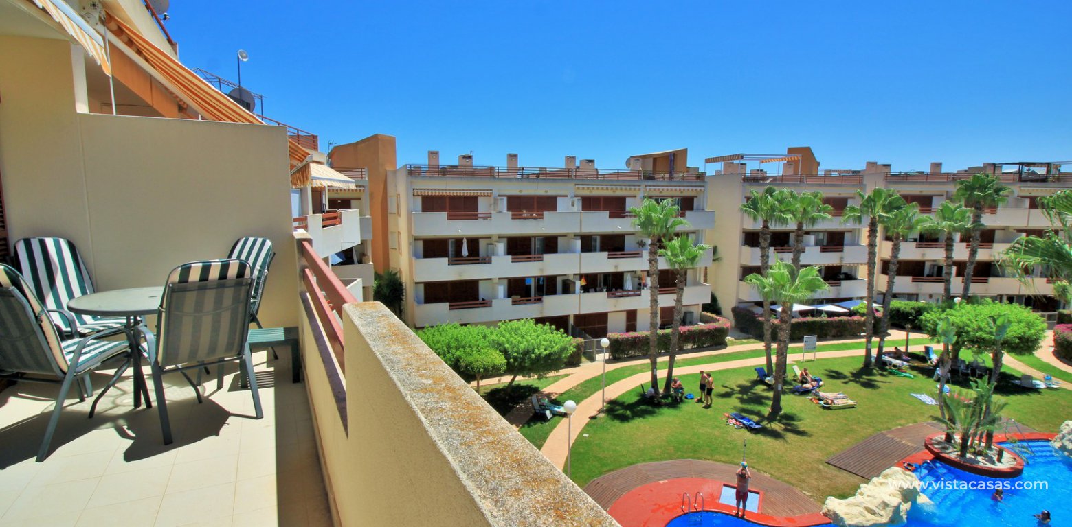 South facing penthouse apartment for sale in El Rincon Playa Flamenca balcony