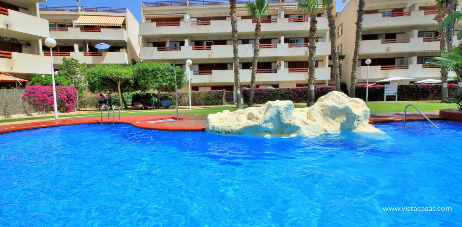 South facing penthouse apartment for sale in El Rincon Playa Flamenca communal pool