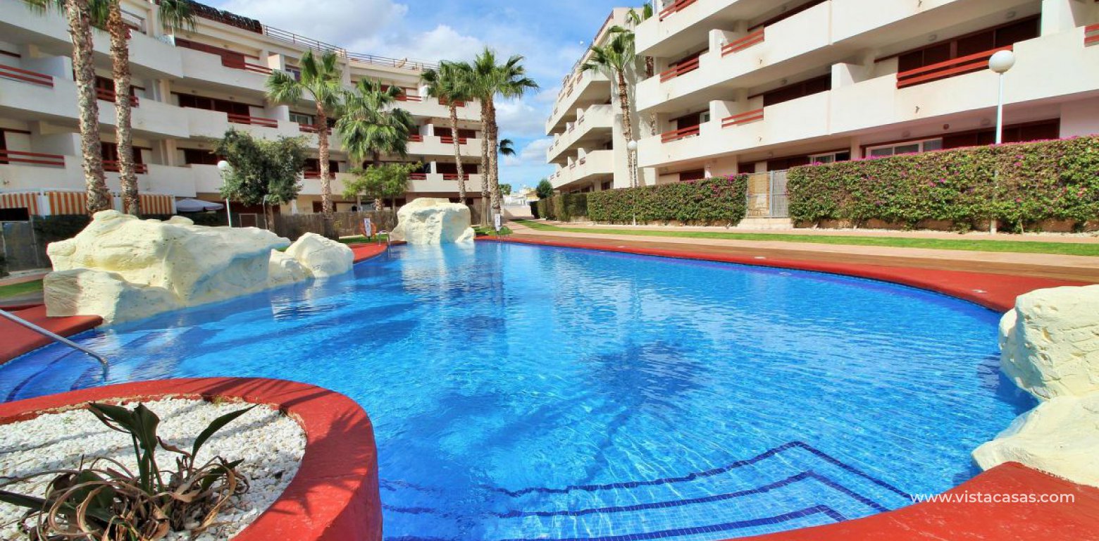South facing penthouse apartment for sale in El Rincon Playa Flamenca pool