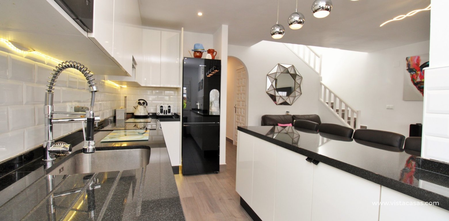 ully renovated 3 bedroom Buhardilla townhouse for sale in Verdemar III Villamartin kitchen 4