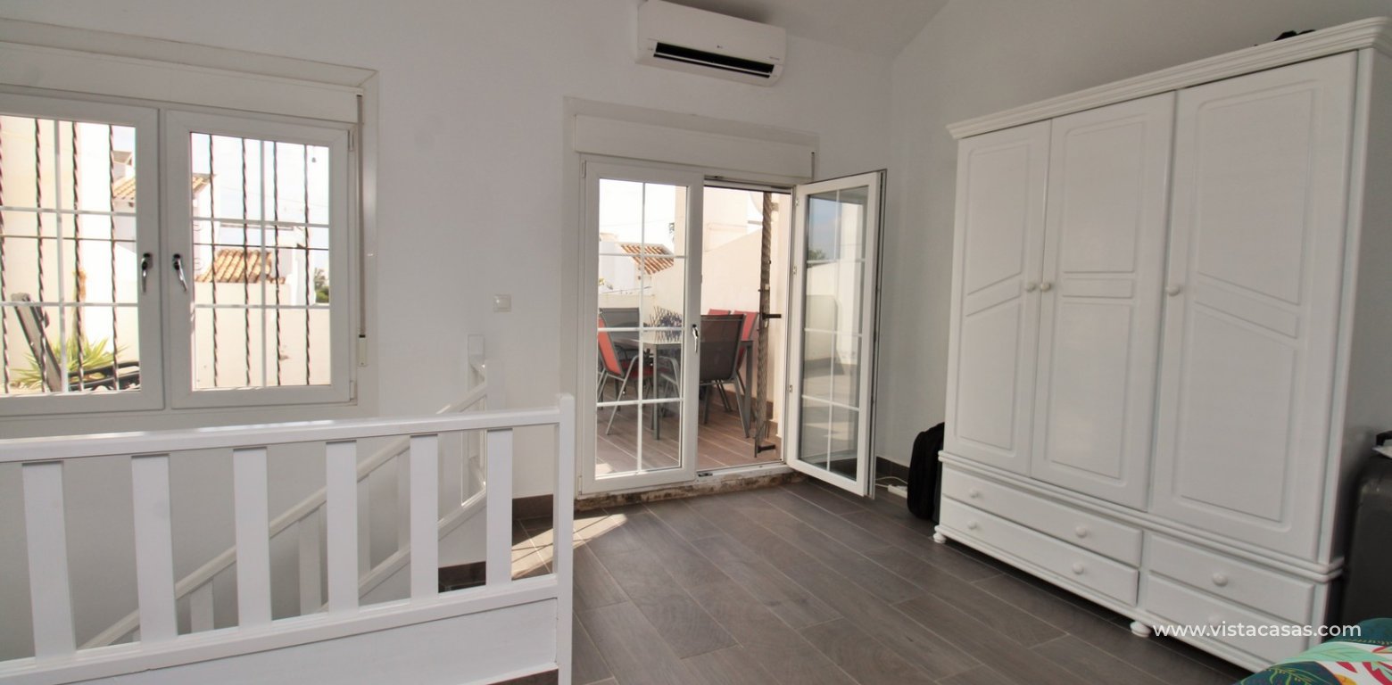 ully renovated 3 bedroom Buhardilla townhouse for sale in Verdemar III Villamartin master balcony access