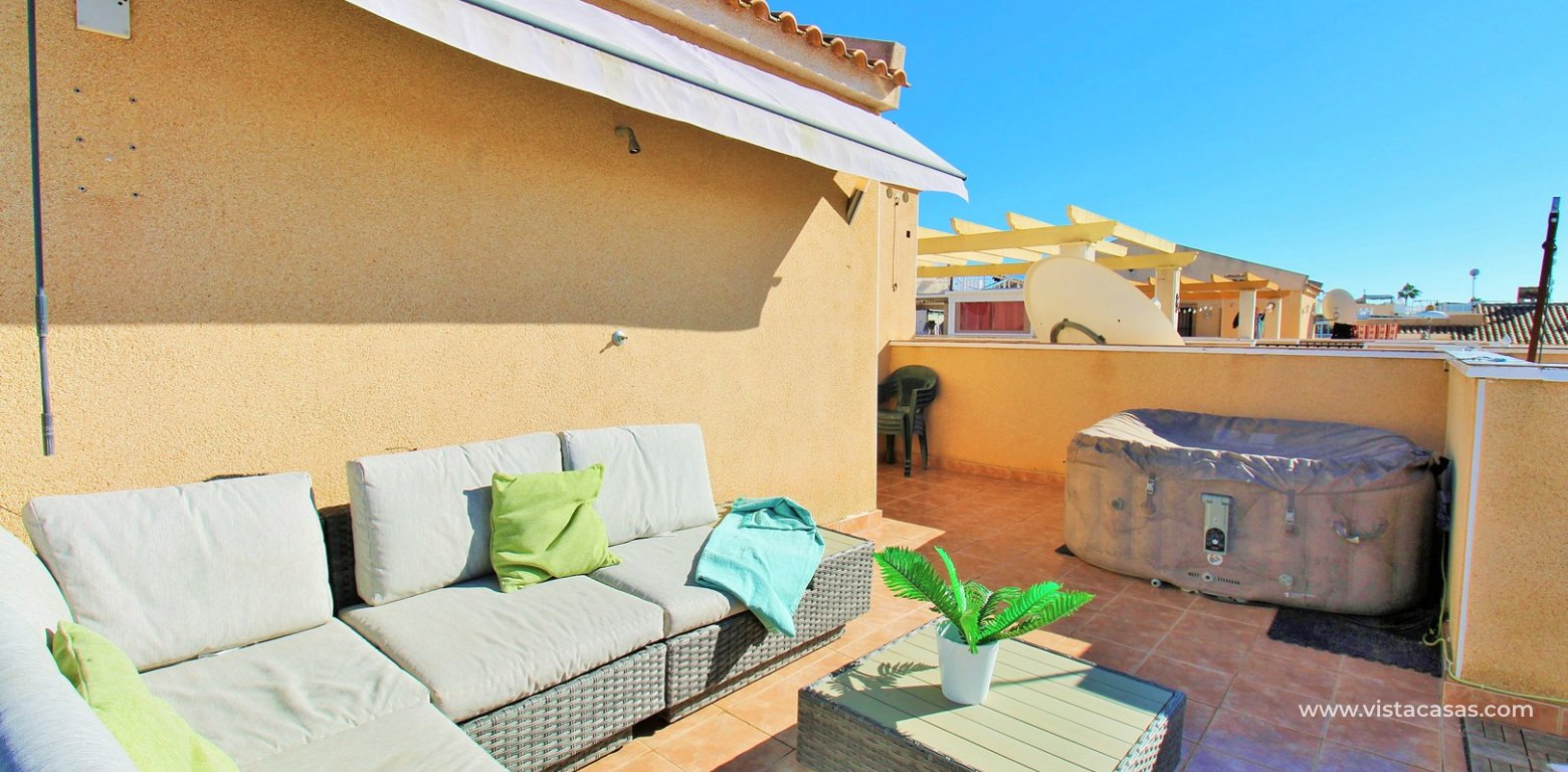 3 Bedroom Quad House with Solar Panels for sale in Villamartin roof terrace